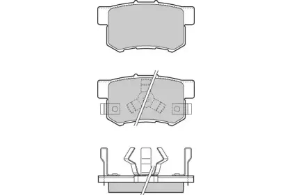 Комплект тормозных колодок, дисковый тормоз E.T.F. купить
