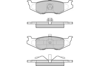Комплект тормозных колодок, дисковый тормоз E.T.F. купить