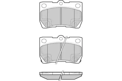 Комплект тормозных колодок, дисковый тормоз E.T.F. купить