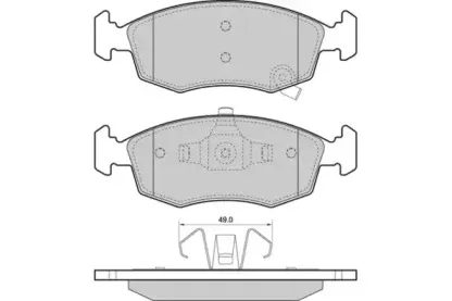 Комплект тормозных колодок, дисковый тормоз E.T.F. купить