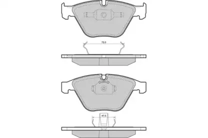 Комплект тормозных колодок, дисковый тормоз E.T.F. купить