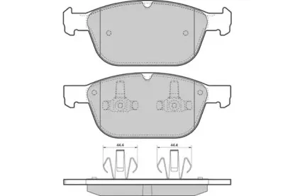 Комплект тормозных колодок, дисковый тормоз E.T.F. купить