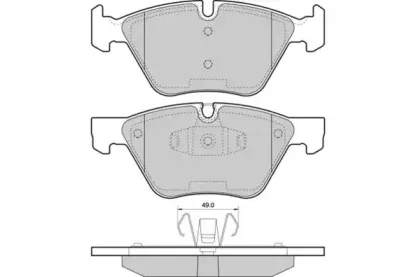 Комплект тормозных колодок, дисковый тормоз E.T.F. купить