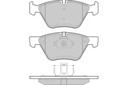 Комплект тормозных колодок, дисковый тормоз E.T.F. купить