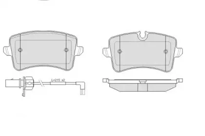 Комплект тормозных колодок, дисковый тормоз E.T.F. купить