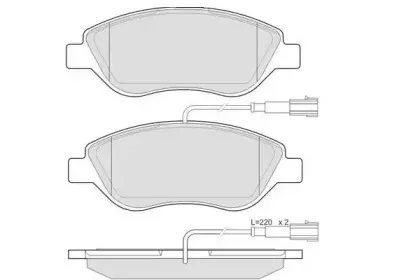 Комплект тормозных колодок, дисковый тормоз E.T.F. купить