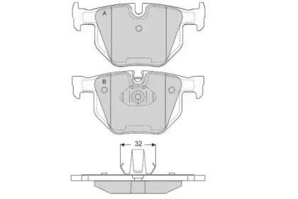 Комплект тормозных колодок, дисковый тормоз E.T.F. купить
