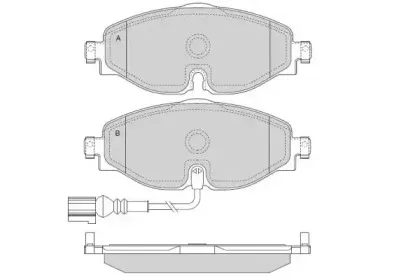 Комплект тормозных колодок, дисковый тормоз E.T.F. купить