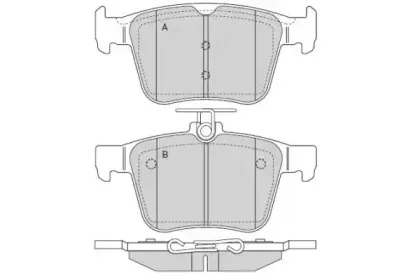 Комплект тормозных колодок, дисковый тормоз E.T.F. купить