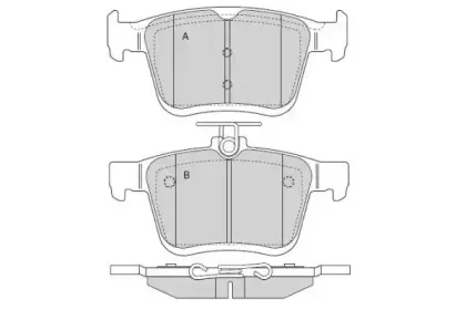 Комплект тормозных колодок, дисковый тормоз E.T.F. купить