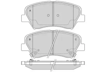 Комплект тормозных колодок, дисковый тормоз E.T.F. купить