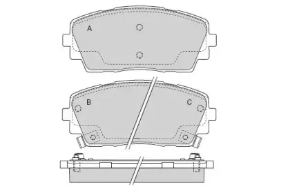 Комплект тормозных колодок, дисковый тормоз E.T.F. купить