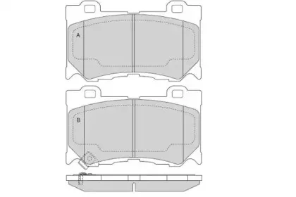 Комплект тормозных колодок, дисковый тормоз E.T.F. купить