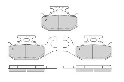Комплект тормозных колодок, дисковый тормоз E.T.F. купить