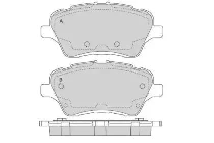 Комплект тормозных колодок, дисковый тормоз E.T.F. купить
