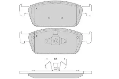 Комплект тормозных колодок, дисковый тормоз E.T.F. купить