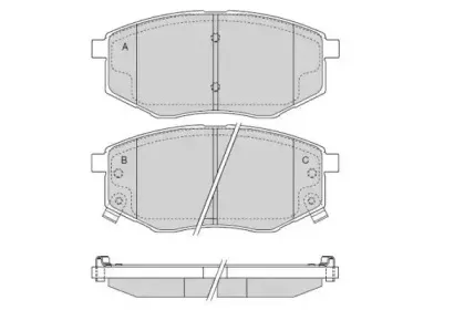 Комплект тормозных колодок, дисковый тормоз E.T.F. купить