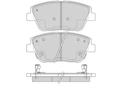 Комплект тормозных колодок, дисковый тормоз E.T.F. купить