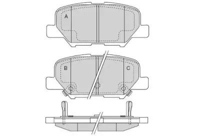 Комплект тормозных колодок, дисковый тормоз E.T.F. купить