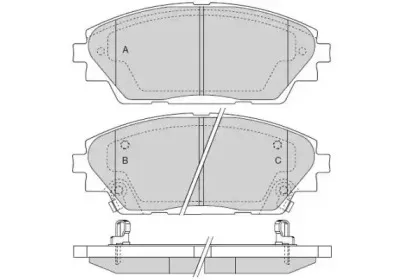 Комплект тормозных колодок, дисковый тормоз E.T.F. купить