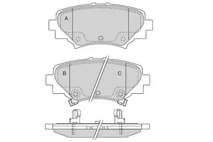 Комплект тормозных колодок, дисковый тормоз E.T.F. купить