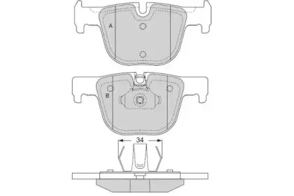 Комплект тормозных колодок, дисковый тормоз E.T.F. купить
