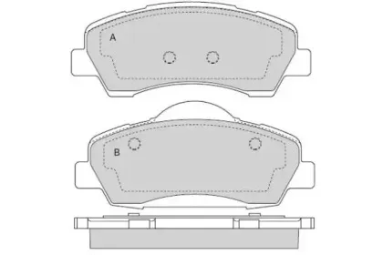 Комплект тормозных колодок, дисковый тормоз E.T.F. купить