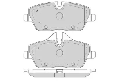 Комплект тормозных колодок, дисковый тормоз E.T.F. купить