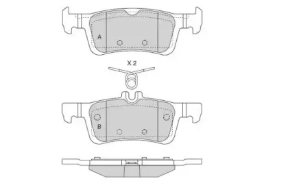 Комплект тормозных колодок, дисковый тормоз E.T.F. купить