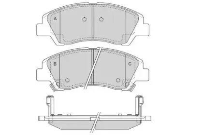 Комплект тормозных колодок, дисковый тормоз E.T.F. купить