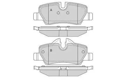 Комплект тормозных колодок, дисковый тормоз E.T.F. купить