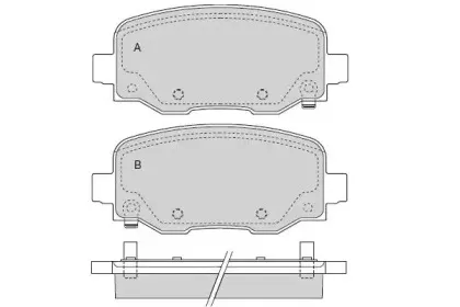 Комплект тормозных колодок, дисковый тормоз E.T.F. купить