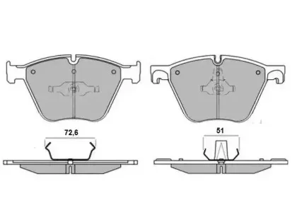Комплект тормозных колодок, дисковый тормоз E.T.F. купить