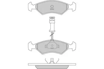Комплект тормозных колодок, дисковый тормоз E.T.F. купить