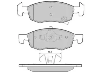 Комплект тормозных колодок, дисковый тормоз E.T.F. купить