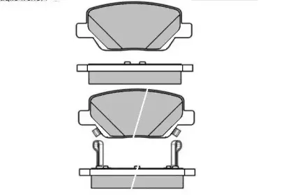 Комплект тормозных колодок, дисковый тормоз E.T.F. купить