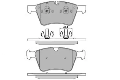 Комплект тормозных колодок, дисковый тормоз E.T.F. купить
