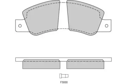 Комплект тормозных колодок, дисковый тормоз E.T.F. купить