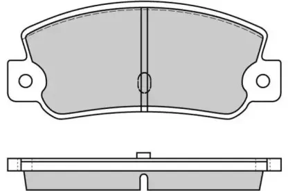 Комплект тормозных колодок, дисковый тормоз E.T.F. купить