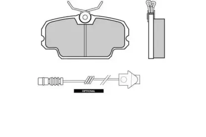 Комплект тормозных колодок, дисковый тормоз E.T.F. купить