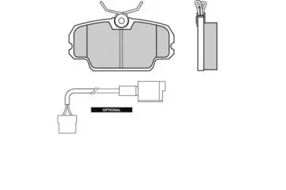 Комплект тормозных колодок, дисковый тормоз E.T.F. купить