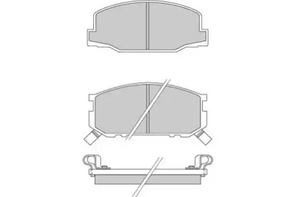 Комплект тормозных колодок, дисковый тормоз E.T.F. купить