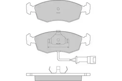 Комплект тормозных колодок, дисковый тормоз E.T.F. купить