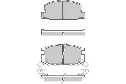 Комплект тормозных колодок, дисковый тормоз E.T.F. купить