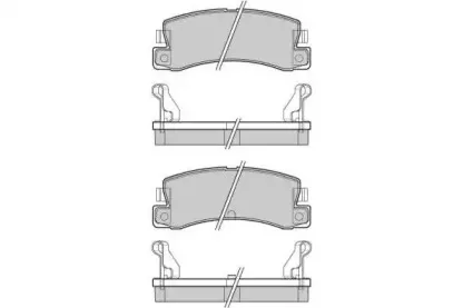 Комплект тормозных колодок, дисковый тормоз E.T.F. купить