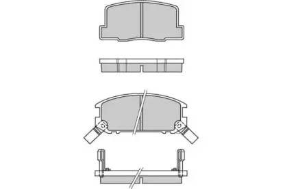 Комплект тормозных колодок, дисковый тормоз E.T.F. купить
