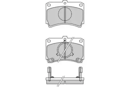 Комплект тормозных колодок, дисковый тормоз E.T.F. купить