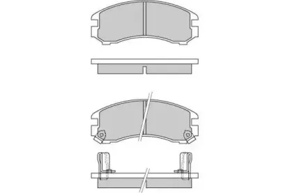 Комплект тормозных колодок, дисковый тормоз E.T.F. купить