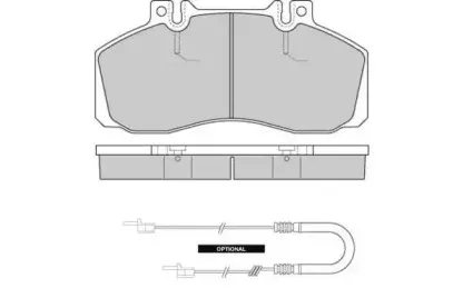 Комплект тормозных колодок, дисковый тормоз E.T.F. купить