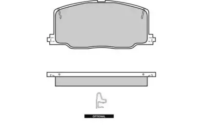 Комплект тормозных колодок, дисковый тормоз E.T.F. купить